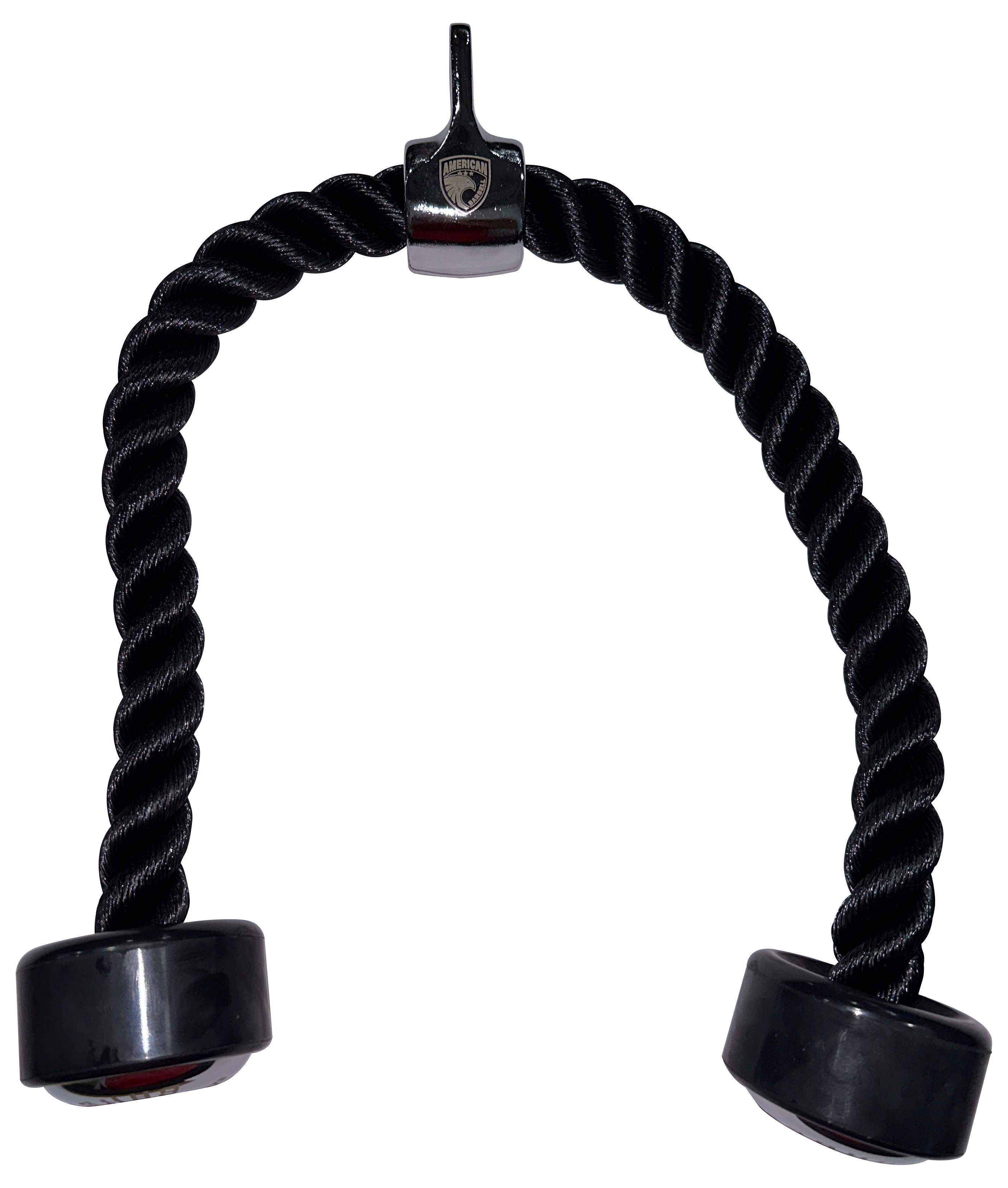 Triceps Press Down Rope Cable Attachment with Rubber Ends