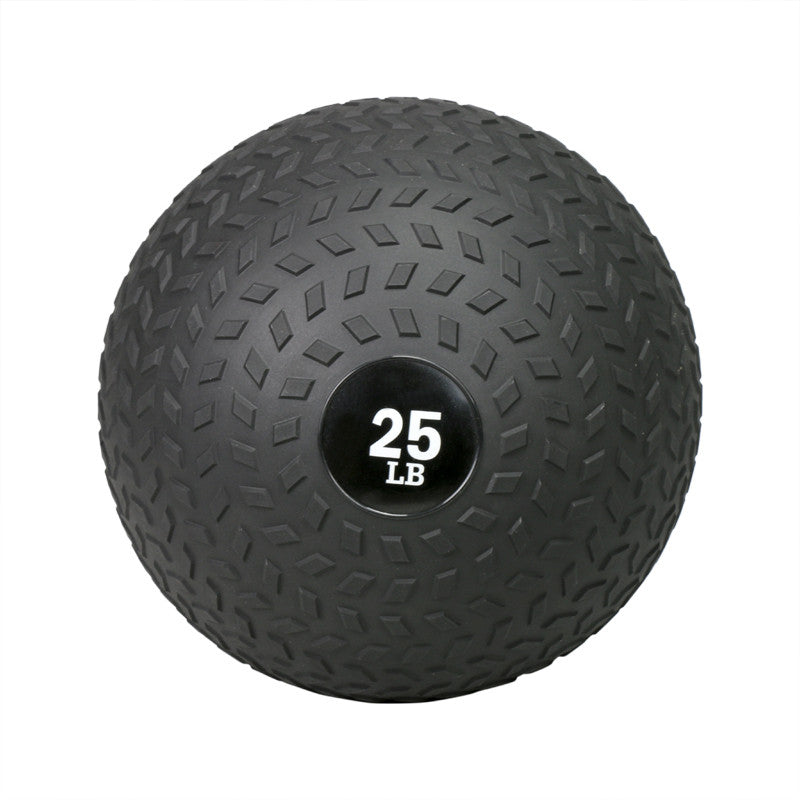 SPRI 30 lb Durable No-Bounce Slam Ball, Rubber Shell, Black 