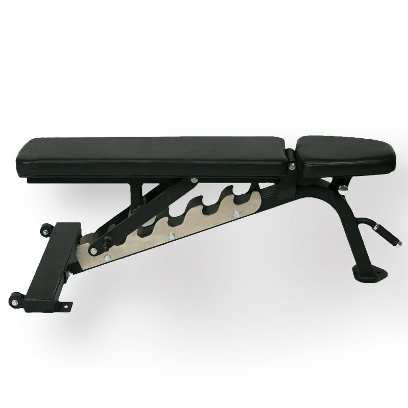 Multiple Adjustable Bench 0-75 Degree - Black Upholstery - American Barbell Gym Equipment