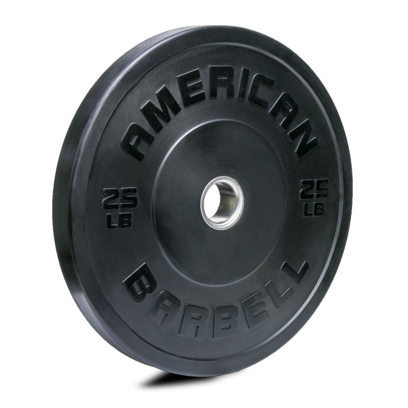 American Barbell Black LB Sport Bumper Plates - American Barbell Gym Equipment