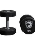 10 - Sided Urethane Dumbbells - American Barbell, Dumbbells