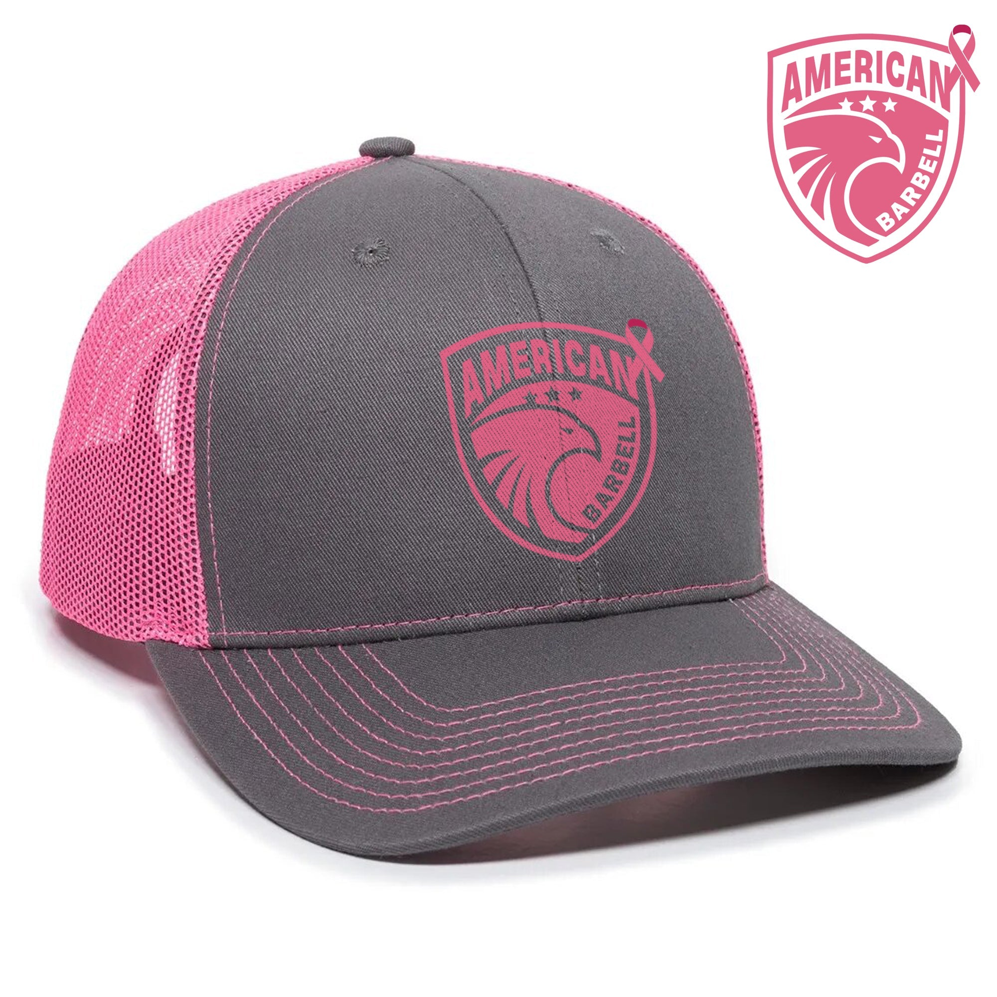 American Barbell Breast Cancer Awareness Trucker Hat - American Barbell,
