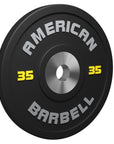Black LB Urethane Pro Series Plates - American Barbell, Bumper Plates