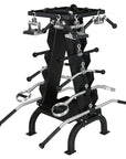 16 Piece Accessory Rack With 2 Rubber Coated Trays - American Barbell Gym Equipment