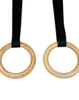 Wood Gym Rings with Straps - American Barbell Gym Equipment