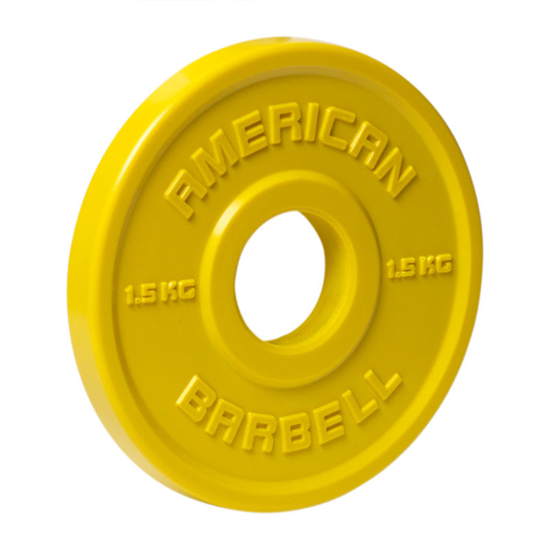 American Barbell Kilo Urethane Fractional Plates - American Barbell Gym Equipment