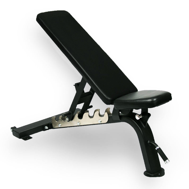 Multiple Adjustable Bench 0-75 Degree - Black Upholstery - American Barbell Gym Equipment