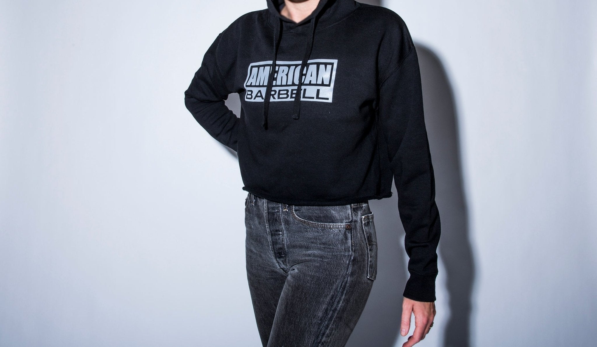 American Barbell Women's Crop Hoodie - American Barbell, T-Shirt