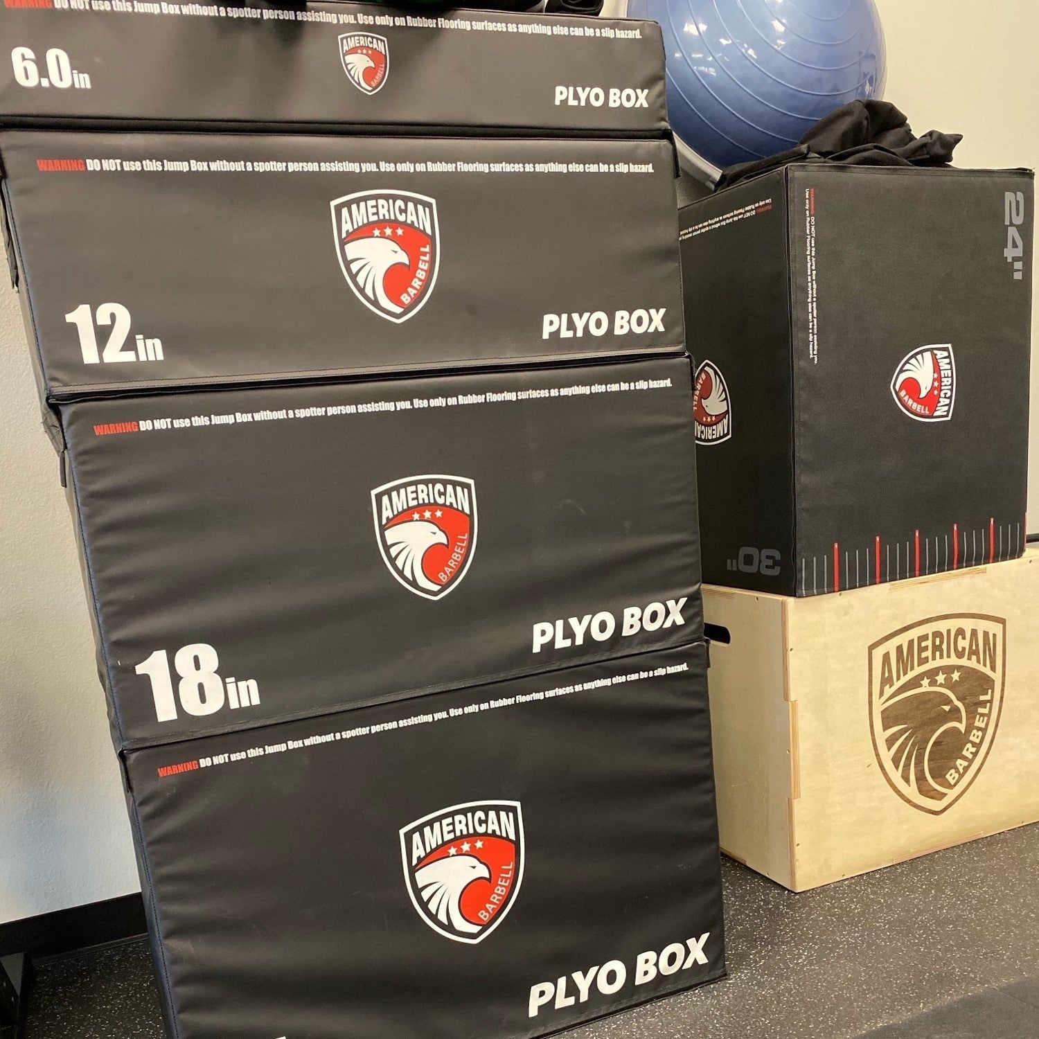 Stackable Rectangular Plyo Box Set - American Barbell, Conditioning Equipment