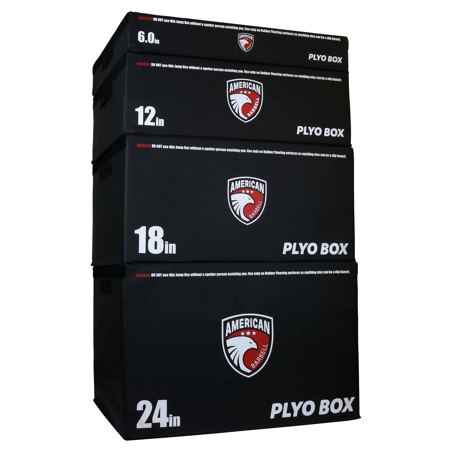 Stackable Rectangular Plyo Box Set - American Barbell, Conditioning Equipment