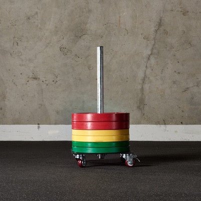 Upright Rolling Bumper Storage - American Barbell, Storage
