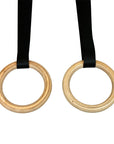 Wood Gym Rings with Straps - American Barbell, Rings